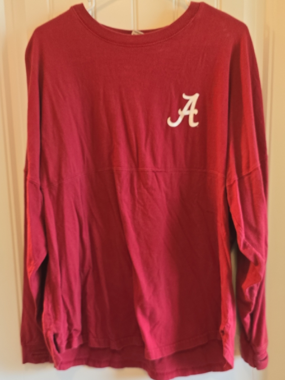 Pressbox Burgundy Long Sleeve Top with White Tag